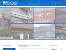 Tablet Screenshot of danverspublicschools.org